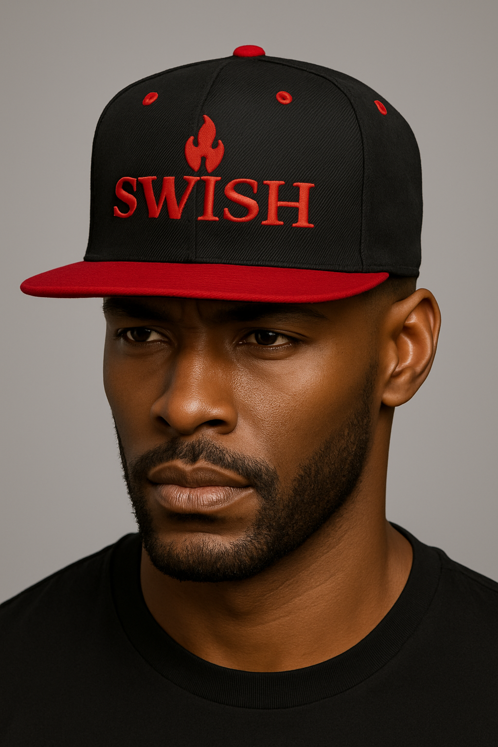 SWISH™ Flame Cap – Smoke With Intention Snapback Hat