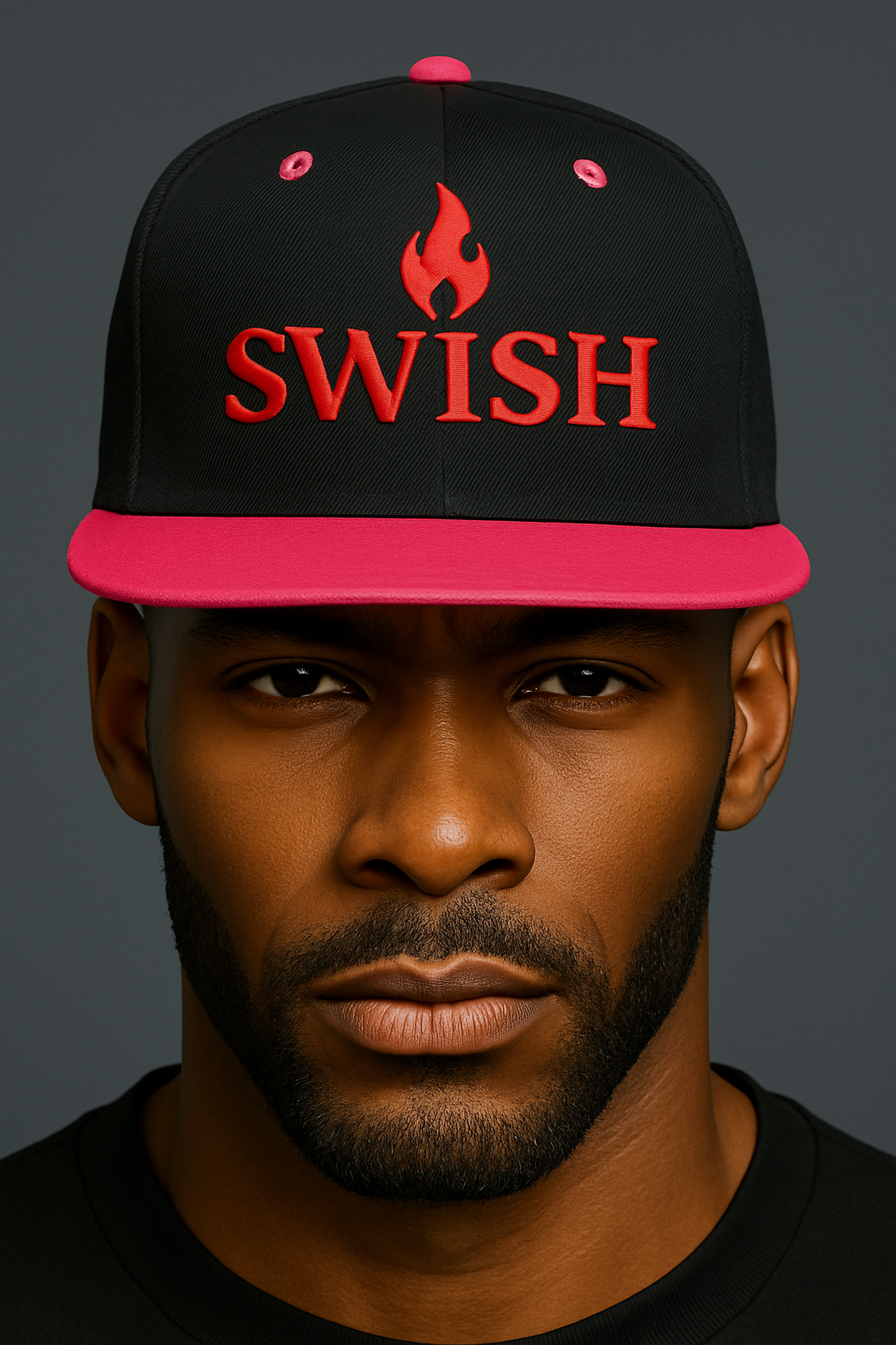 SWISH™ Flame Cap – Smoke With Intention Snapback Hat