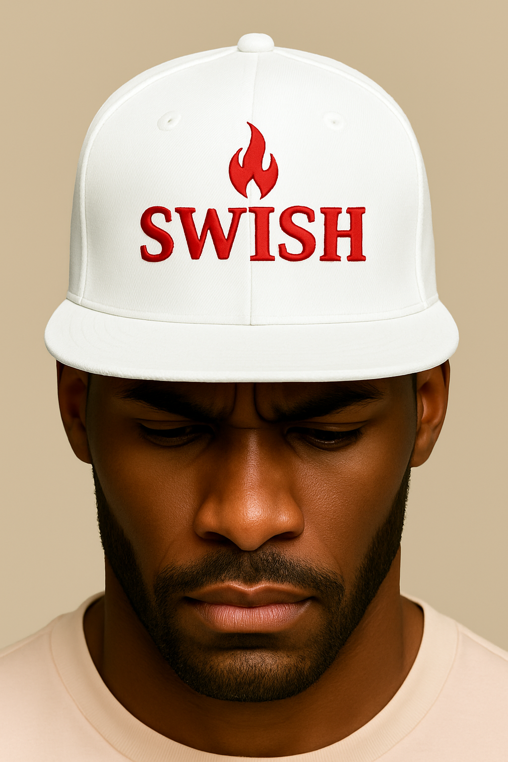 SWISH Fitted Hat – Red Flame Edition