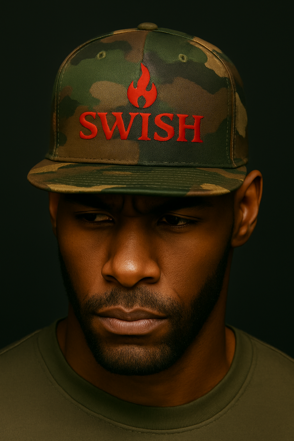 SWISH™ Flame Cap – Smoke With Intention Snapback Hat