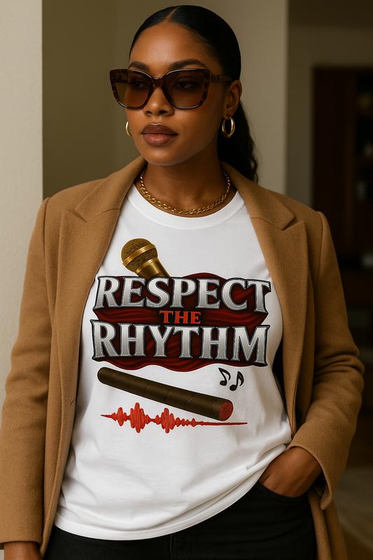 Respect The Rhythm™ Women’s T-Shirt – Luxe Comfort Meets Bold Expression
