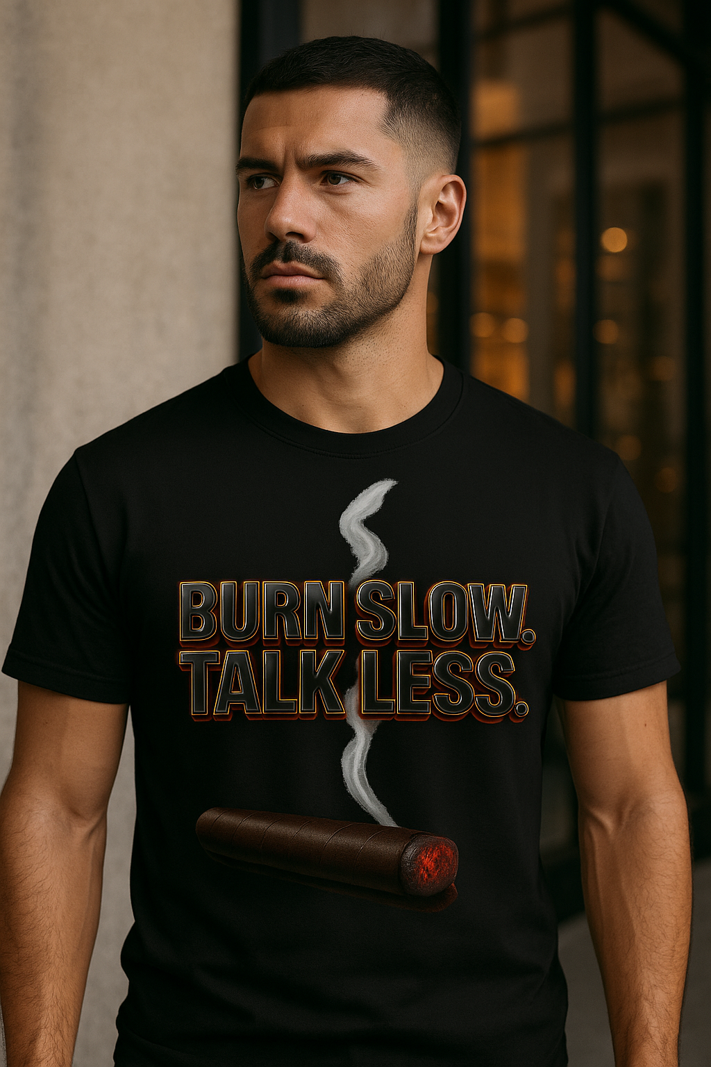 BURN SLOW. TALK LESS.™ Premium Street Tee Unisex t-shirt